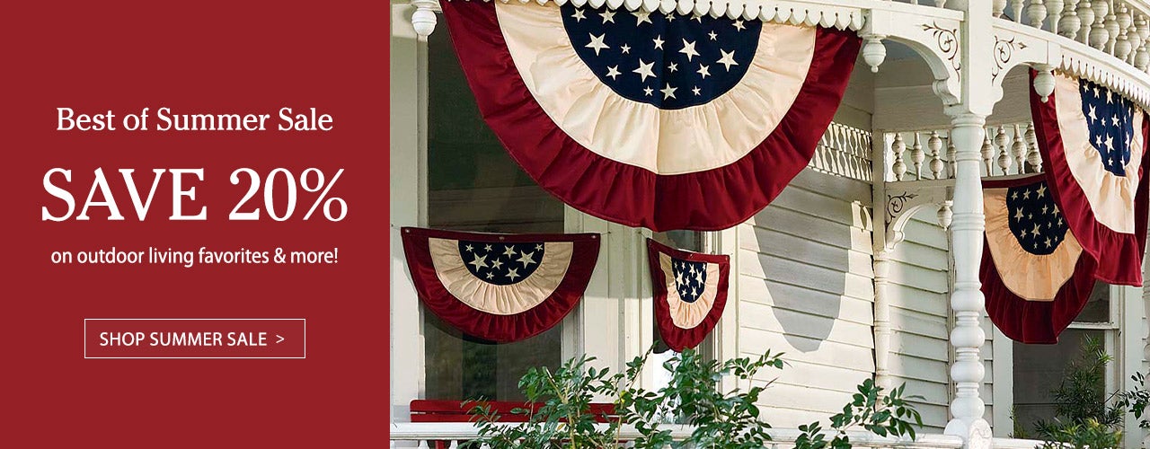 Image of Classic Bunting. Best of Summer Sale SAVE 20% on outdoor living favorites & more! Shop Summer Sale