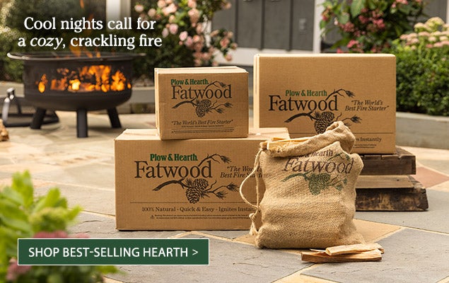 Image of assorted Fatwood boxes. Cool nights call for a cozy, crackling fire.  SHOP BEST-SELLING HEARTH