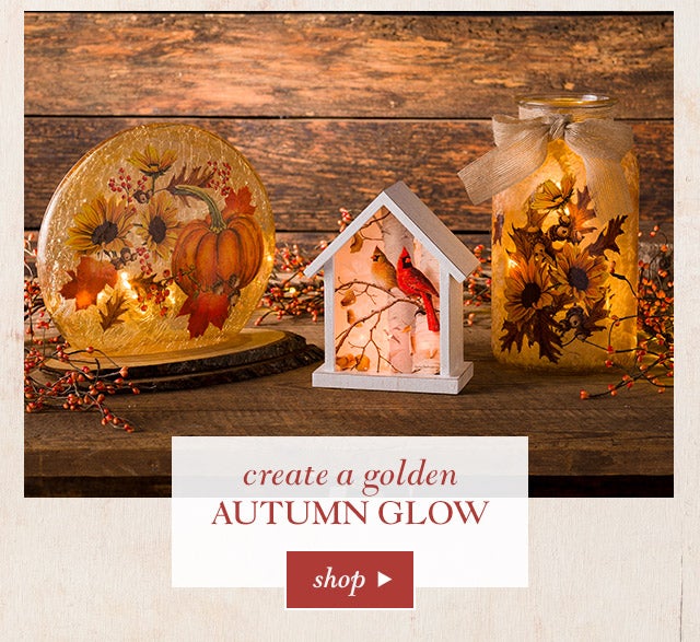 Create a golden autumn glow
