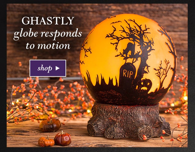 Ghastly glove responds to motion
