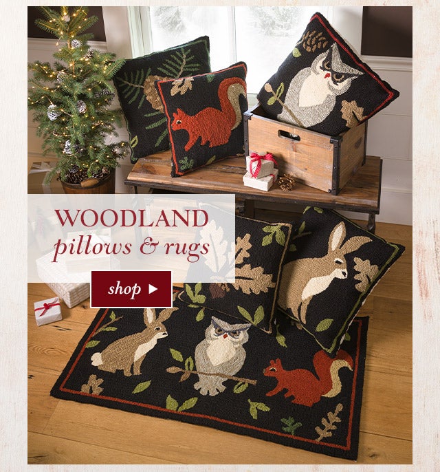 Woodland Pillows & Rugs

