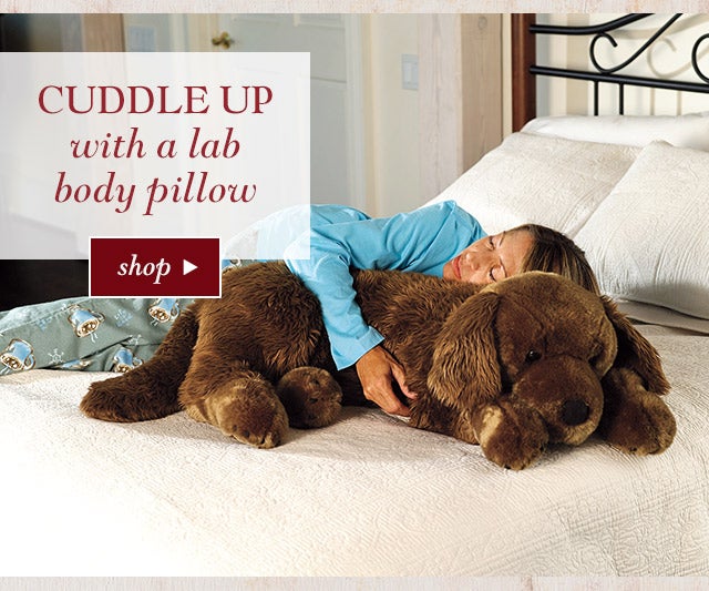 Cuddle up with a Lab Body Pillow

