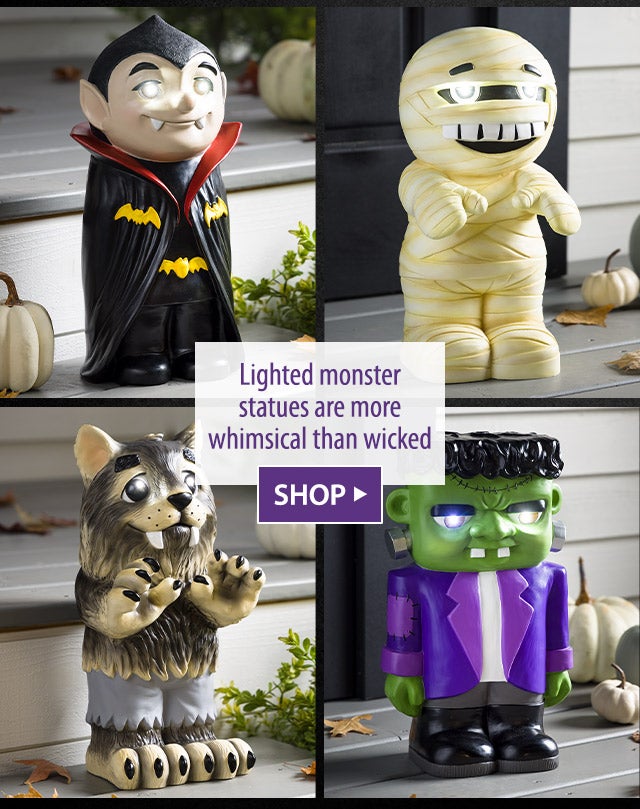 Lighted monster statues are more whimsical than wicked SHOP>