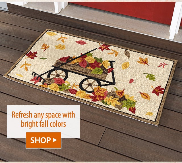 Refresh any space with bright fall colors SHOP>