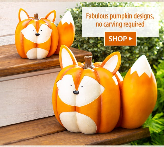 Fabulous pumpkin designs, no carving required SHOP>