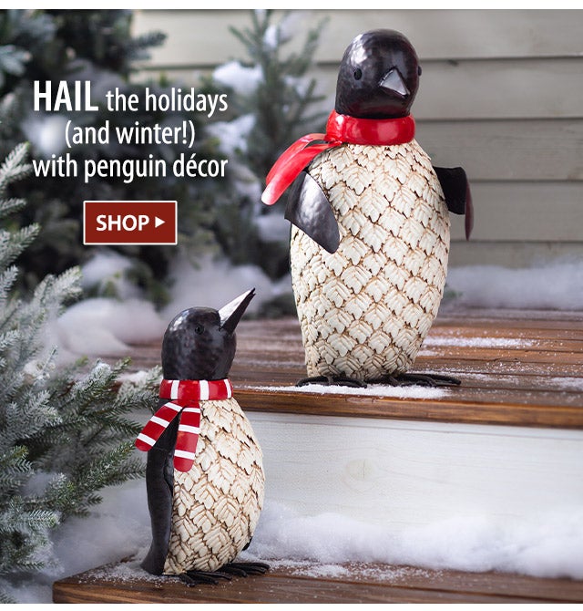 Hail the holidays (and winter!) with penguin dÃ©cor