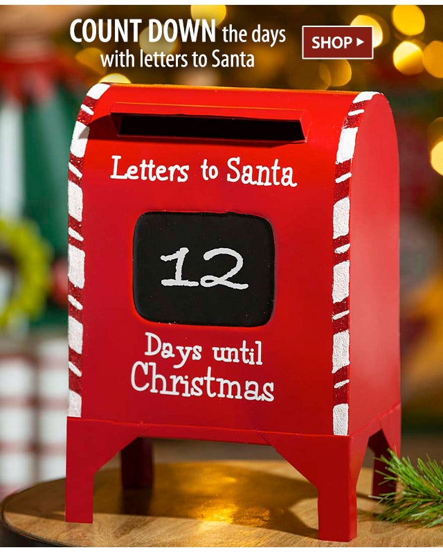 Count down the days with letters to Santa