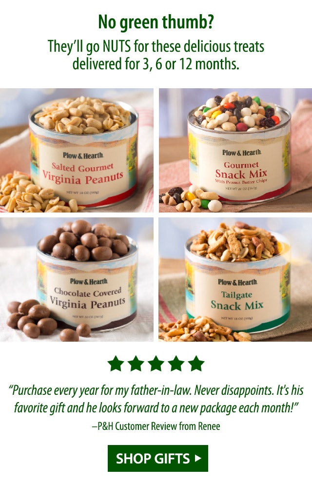 No green thumb? Theyâll go NUTS for these delicious treats delivered for 3, 6 or 12 months.