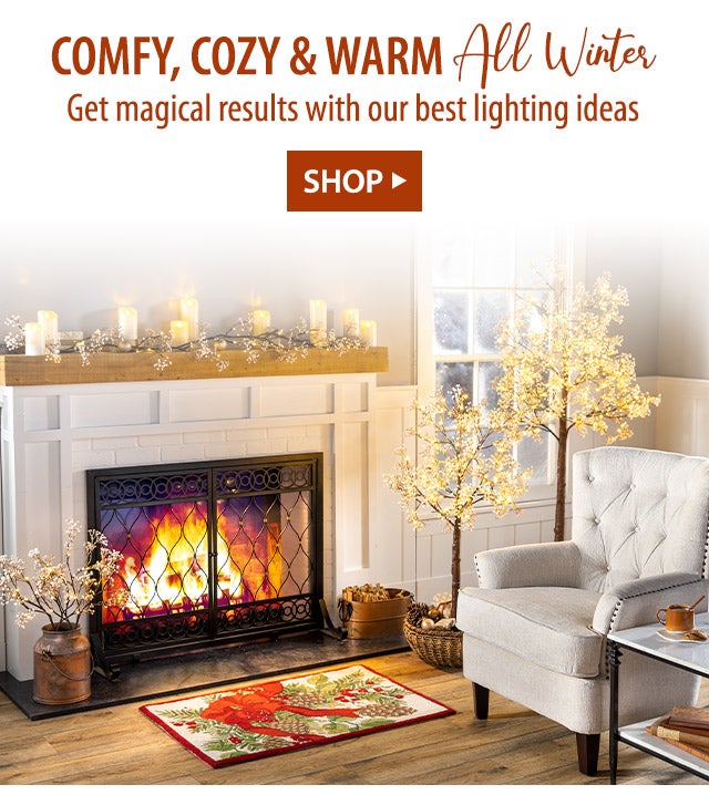 Comfy, Cozy & Warm All Winter Get your post-holiday home hibernation-ready! SHOP>