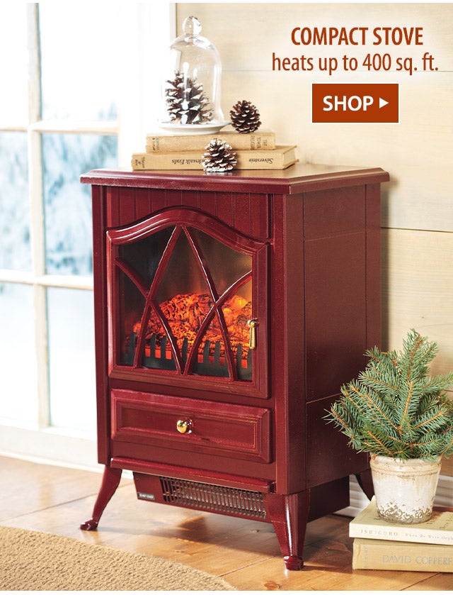 Compact Stove heats up to 400 sq. ft. SHOP>