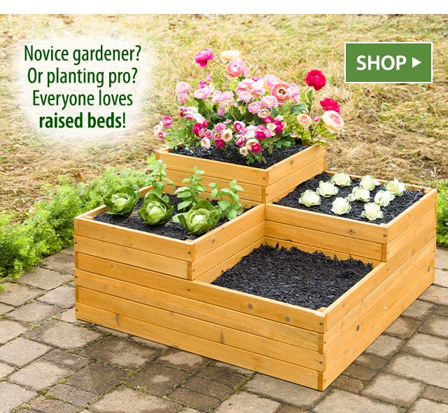 Novice gardener? Or planting pro? Everyone loves raised beds! SHOP>