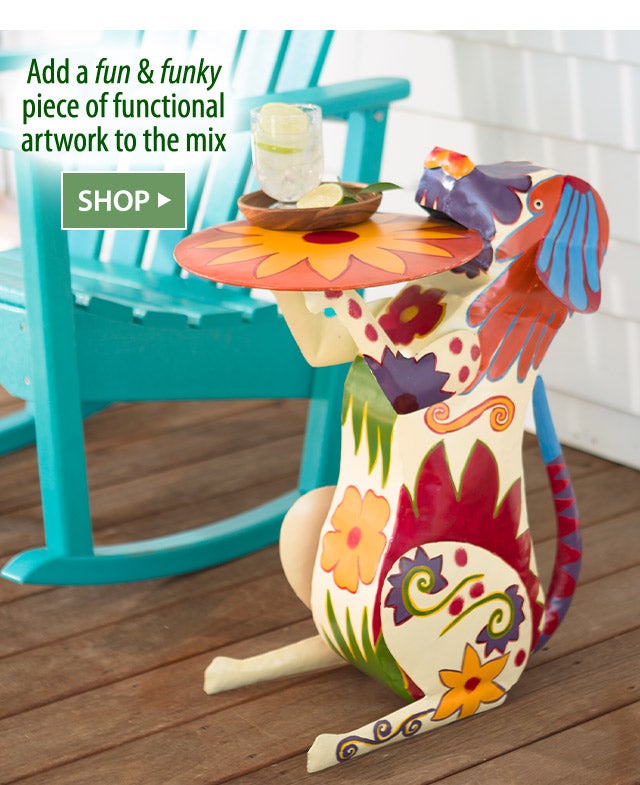 Add a fun & funky piece of functional artwork to the mix SHOP>