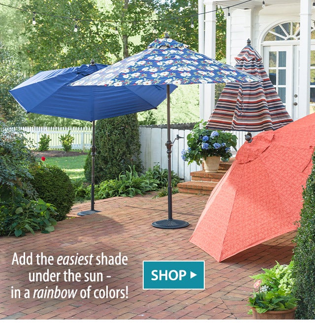 Add the easiest shade under the sun - in a rainbow of colors! SHOP>