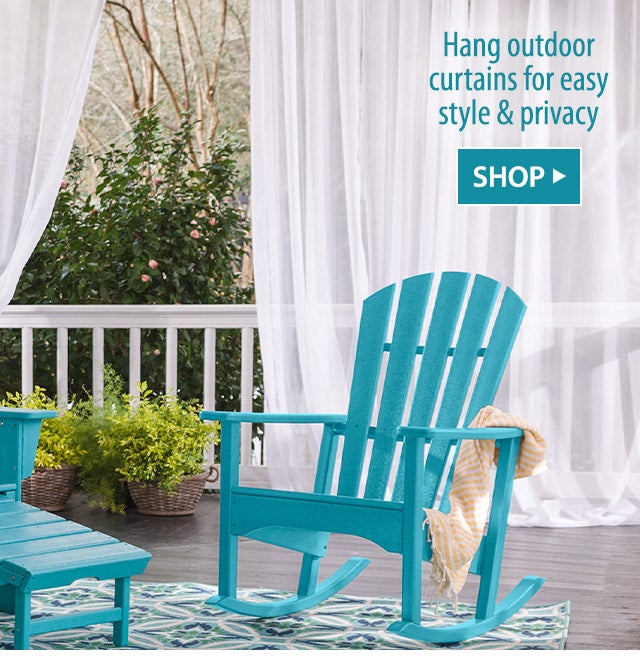 Hang outdoor curtains for easy style & privacy SHOP>