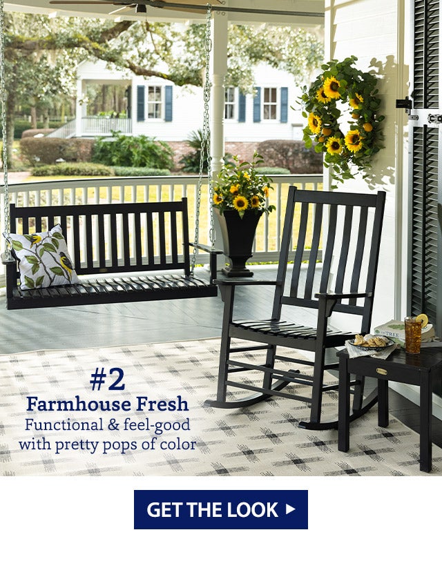 #2 Farmhouse Fresh Functional & feel-good with pretty pops of color GET THE LOOK>