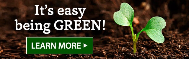 It’s easy being GREEN! LEARN MORE> 