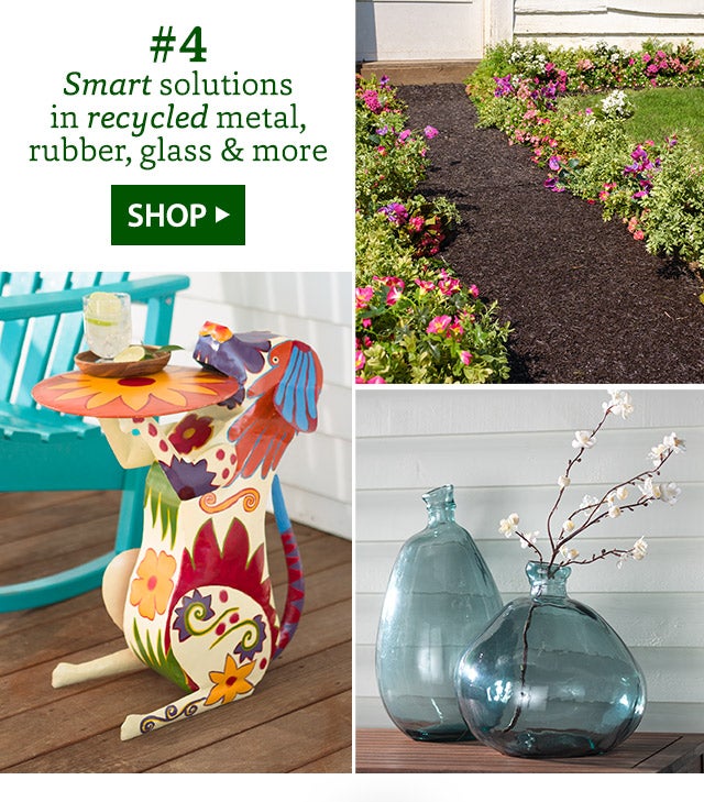 #4 Smart solutions in recycled metal, rubber, glass & more SHOP>