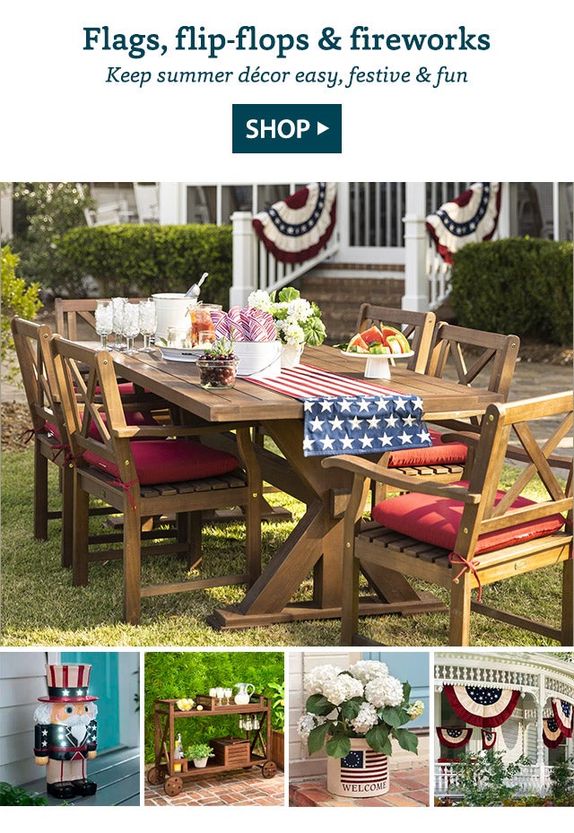 Flags, flip-flops & fireworks Keep summer décor easy, festive & fun