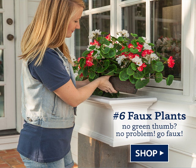 #6 Faux Plants no green thumb? no problem! go faux!