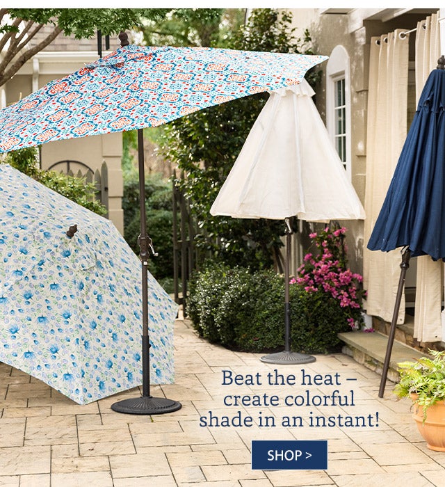 Beat the heat – create colorful shade in an instant! SHOP>