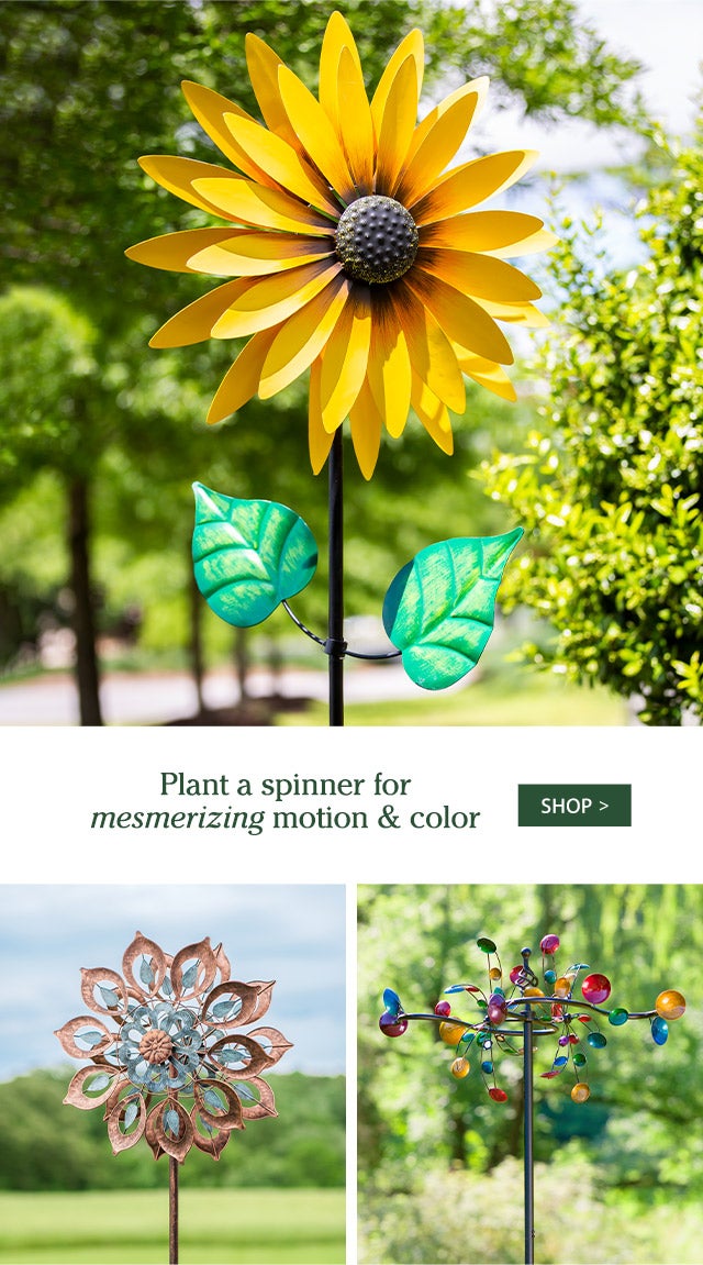 Plant a spinner for mesmerizing motion & color SHOP>