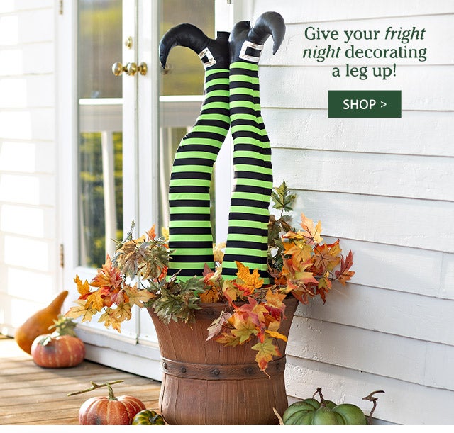 Give your fright night decorating a leg up! SHOP>