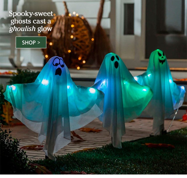 Spooky-sweet ghosts cast a ghoulish glow SHOP>