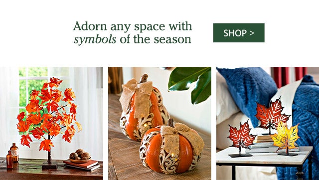 Adorn any space with symbols of the season SHOP>