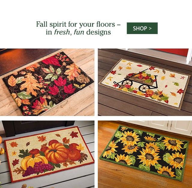 Fall spirit for your floors – in fresh, fun designs SHOP>