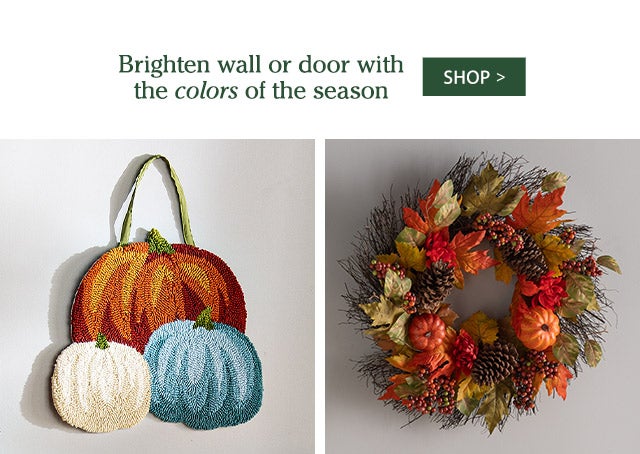 Brighten wall or door with the colors of the season SHOP>