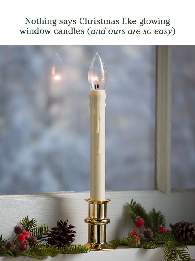 Nothing says Christmas like glowing window candles (and ours are so easy)