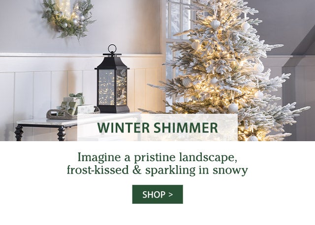 Winter Shimmer Imagine a pristine landscape, frost-kissed & sparkling in snowy splendor SHOP>