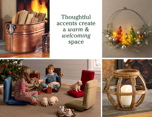 Thoughtful accents create a warm & welcoming space