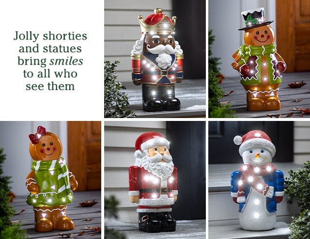 Jolly shorties and statues bring smiles to all who see them 