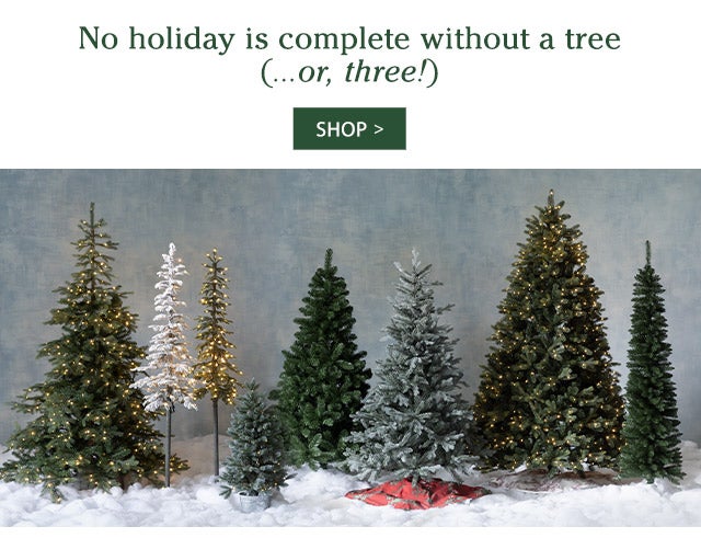 No holiday is complete without a tree (…or, three!)