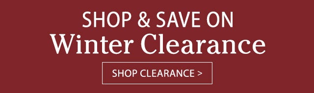 Shop & Save on Winter Clearance