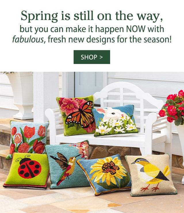 Spring is still on the way, but you can make it happen NOW with fabulous, fresh new designs for the season!