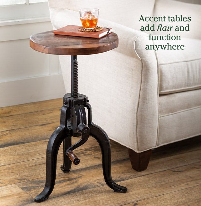 Accent tables add flair and function anywhere