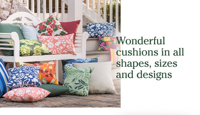 Wonderful cushions in all shapes, sizes and designs