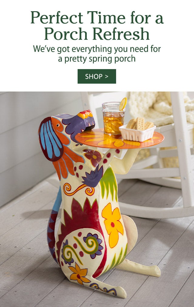 Perfect Time For A Porch Refresh We’ve got everything you need for a pretty spring porch