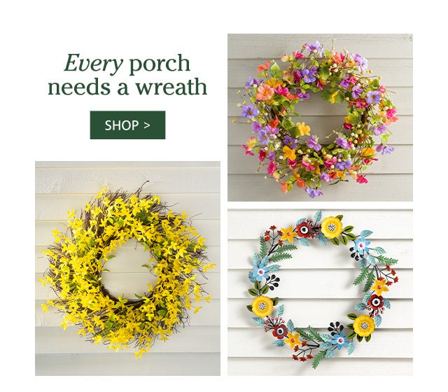 Every porch needs a wreath