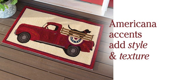 Americana accents add style & texture