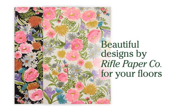 Beautiful designs by Rifle Paper Co. for your floors