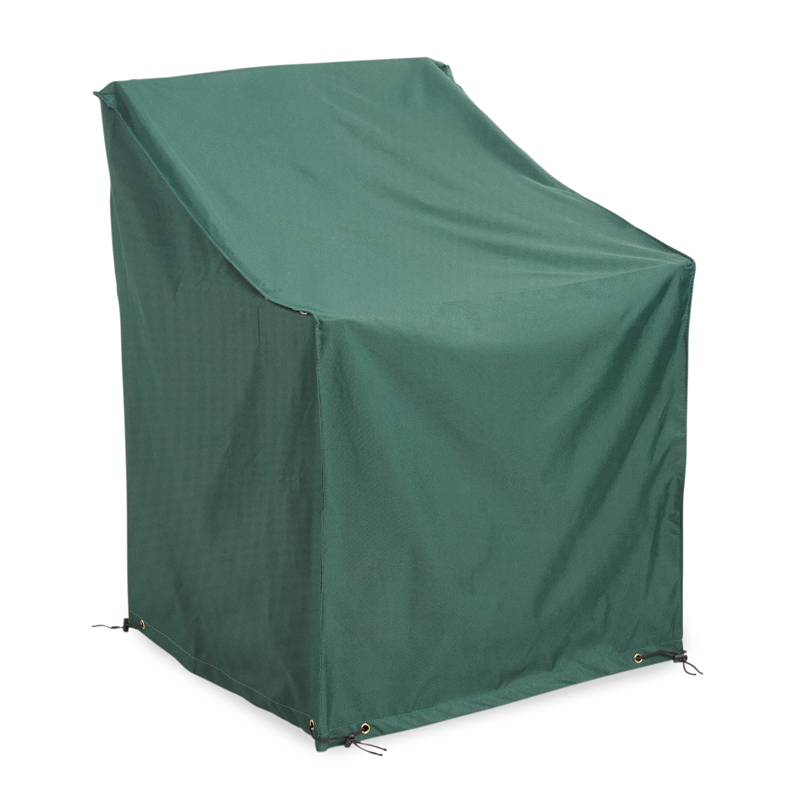 All-Weather Outdoor Furniture Cover for Armchair, 27" x 26", in Green