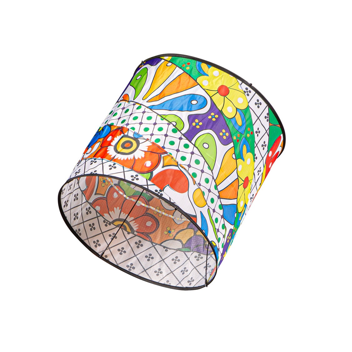 Ever Fliers LED Fun Floral Collapsible Cylinder Kite with Reel