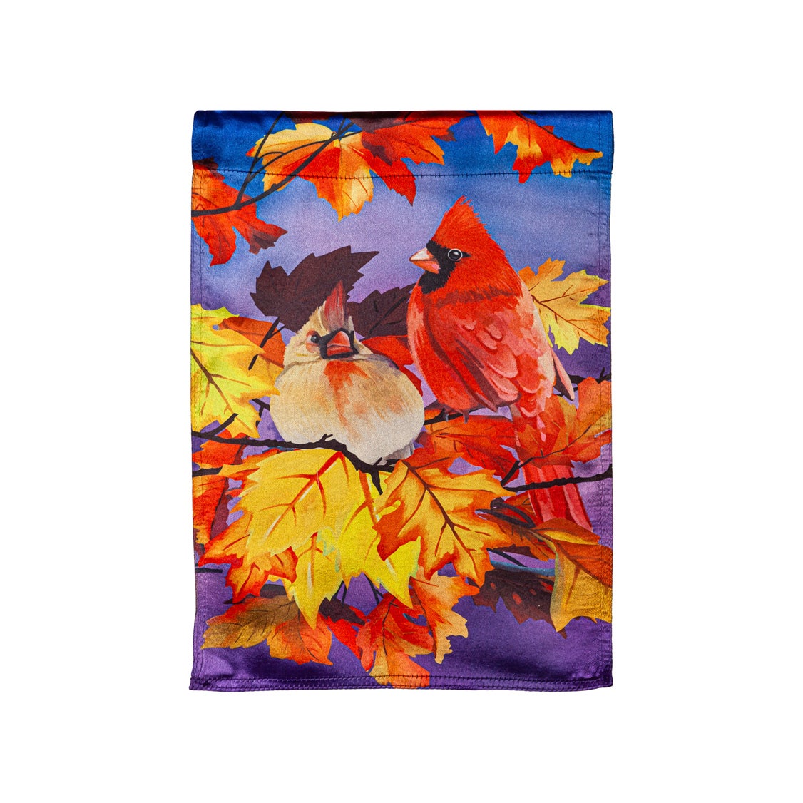 Cardinal Friends Garden Lustre Flag