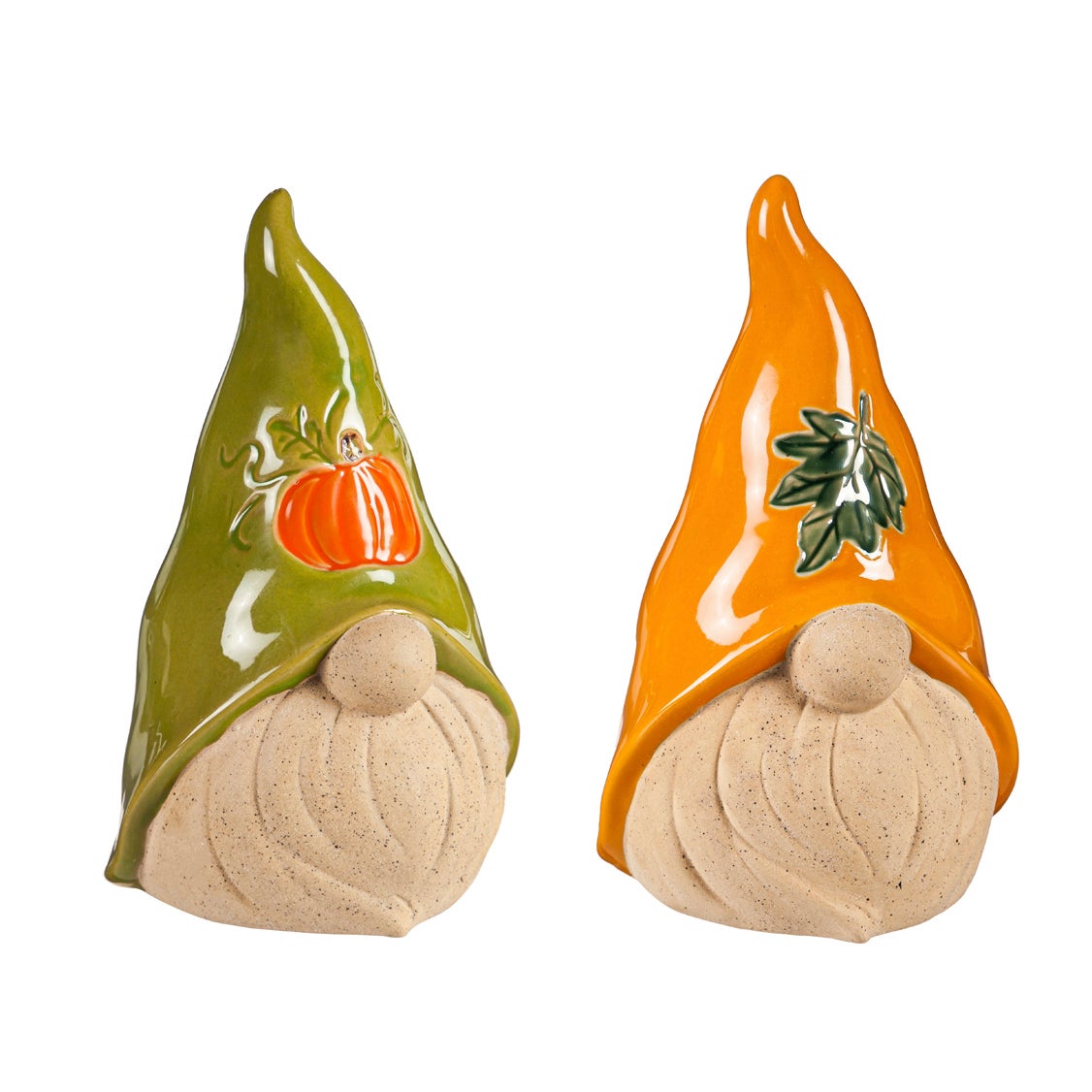 Autumn Ceramic Gnomes, Set of 2
