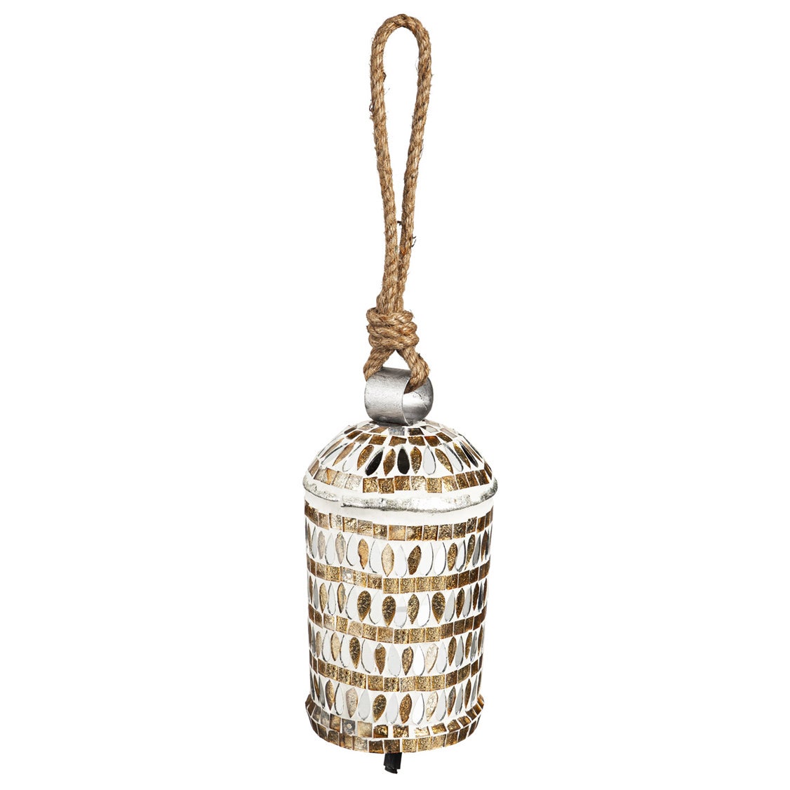 Gold Mosaic Glass Bell Chime