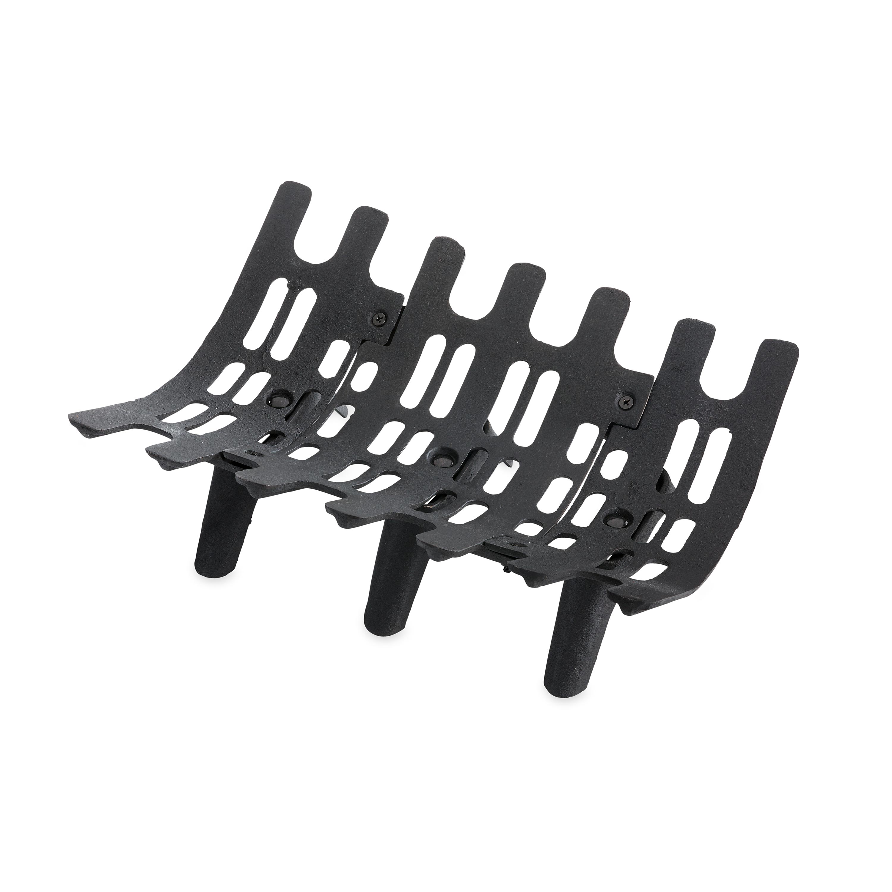 Large Cast Iron Deep-Bed Fireplace Grate