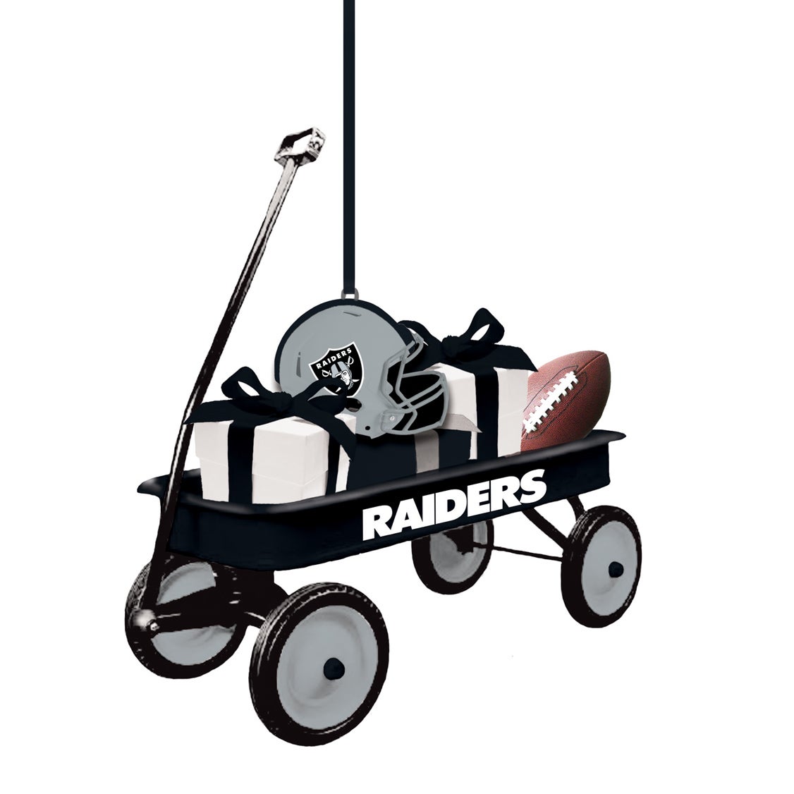 Oakland Raiders Team Wagon Ornament